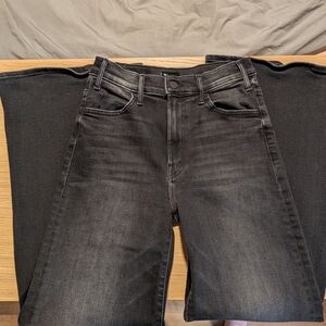 MOTHER Black Flare & Wide Leg Jeans